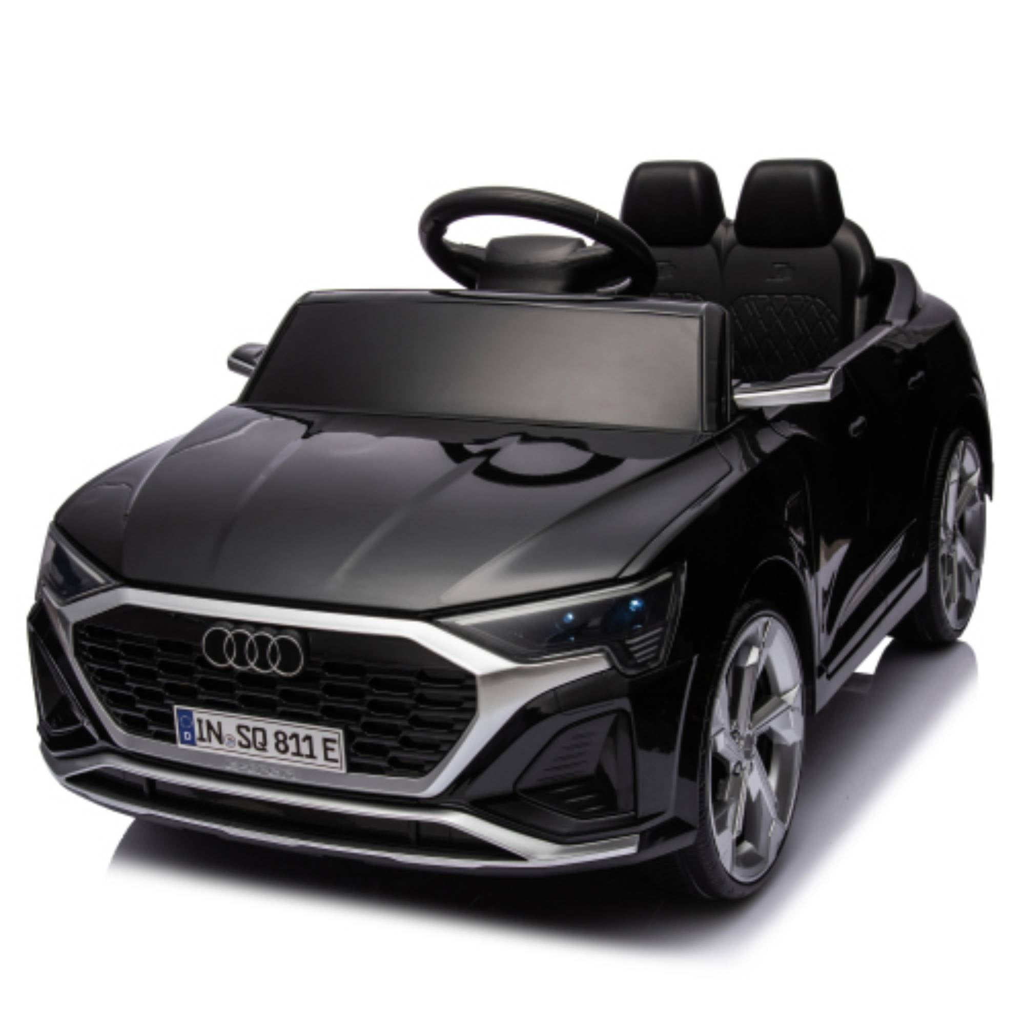 SUSIELADY 12V Licensed Audi SQ8, Kids Ride on Car, with Remote Control, Music, Hanging Start, Speed Adjustment, LED Lights, Suspension, Power Display, for Kids Age 3+
