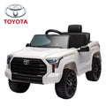 SUSIELADY 12V Licensed Toyota Tundra Pickup Electric Car, Kids Ride on Car, 3 speed adjustable, with Remote Control, Music, LED Lights, Power Display