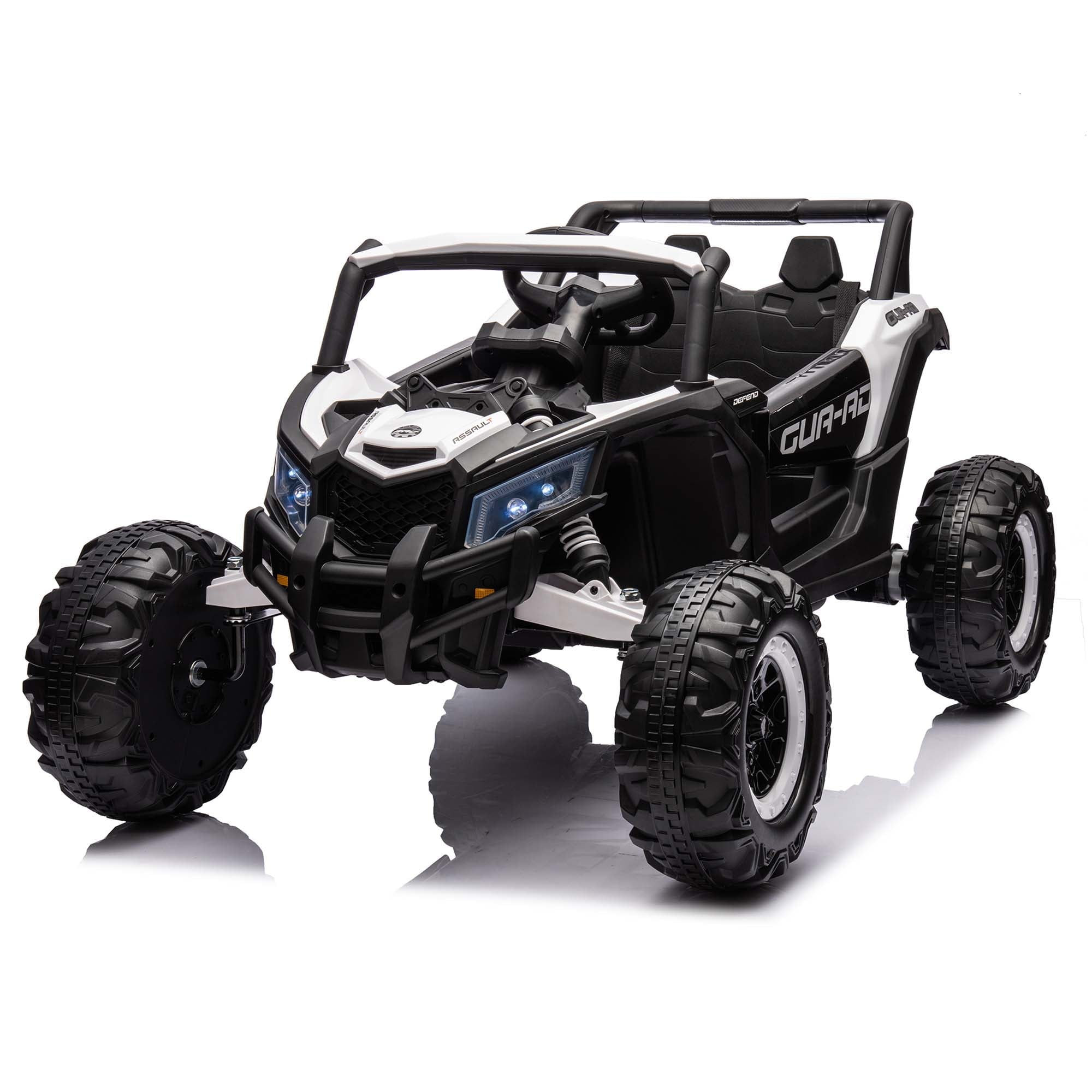 SUSIELADY 12V Off-Road Truck, Kids Ride on UTV, High-Low Speed Switch, with Remote Control, Music Player, Lights, for Kids Aged 3+
