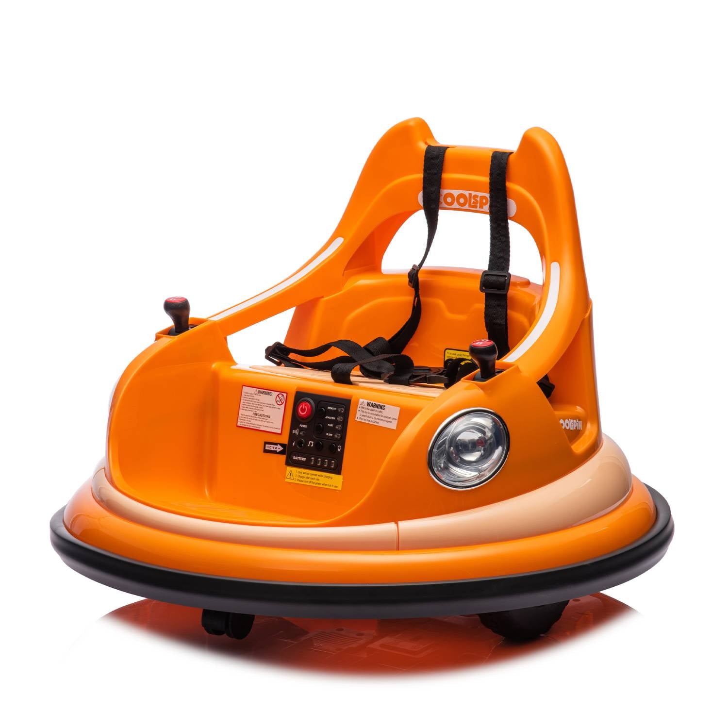 SUSIELADY 12V Ride on Bumper Car for Kids, with Remote Control, Bluetooth, LED Lights, 2 Speed, 360°Spin, for Kids Aged 2-6