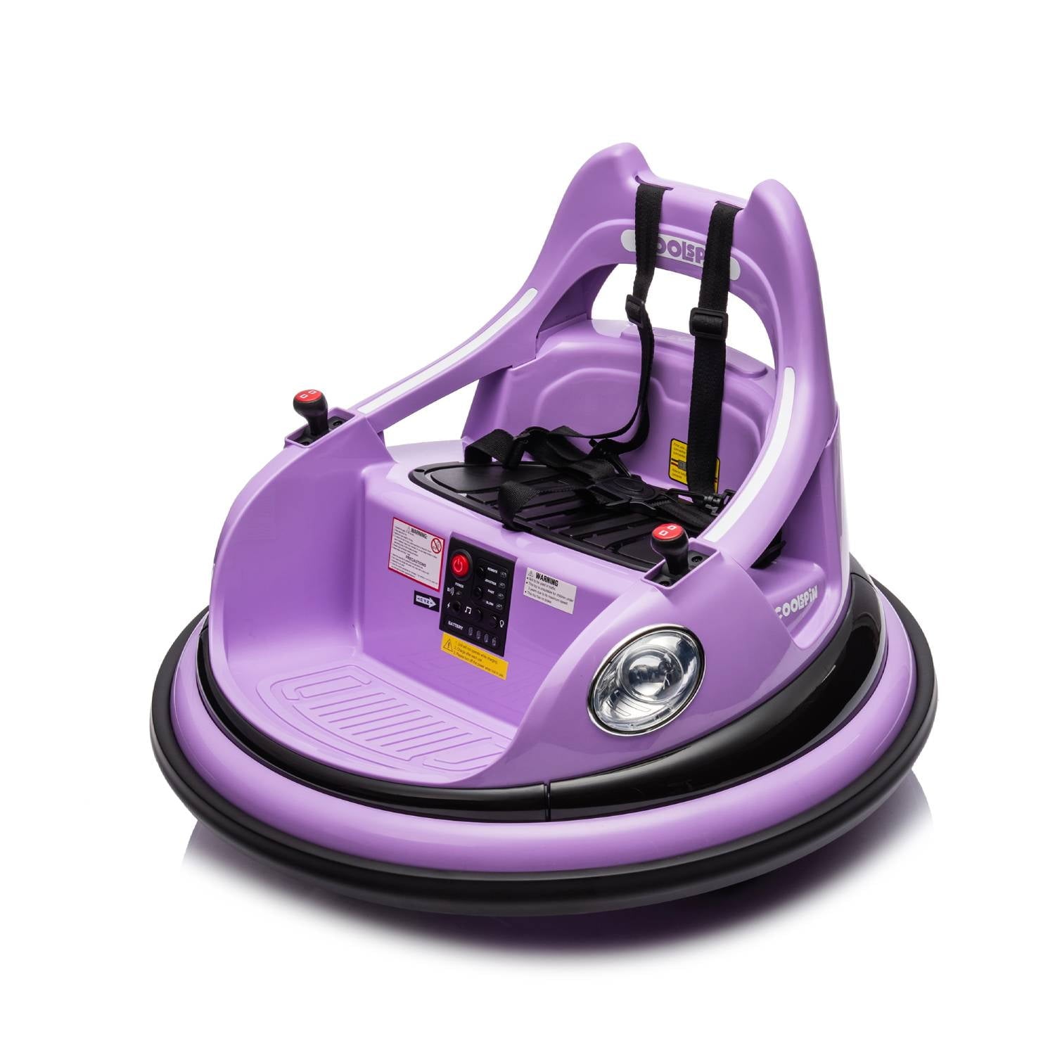SUSIELADY 12V Ride on Bumper Car for Kids, with Remote Control, Bluetooth, LED Lights, 2 Speed, 360°Spin, for Kids Aged 2-6