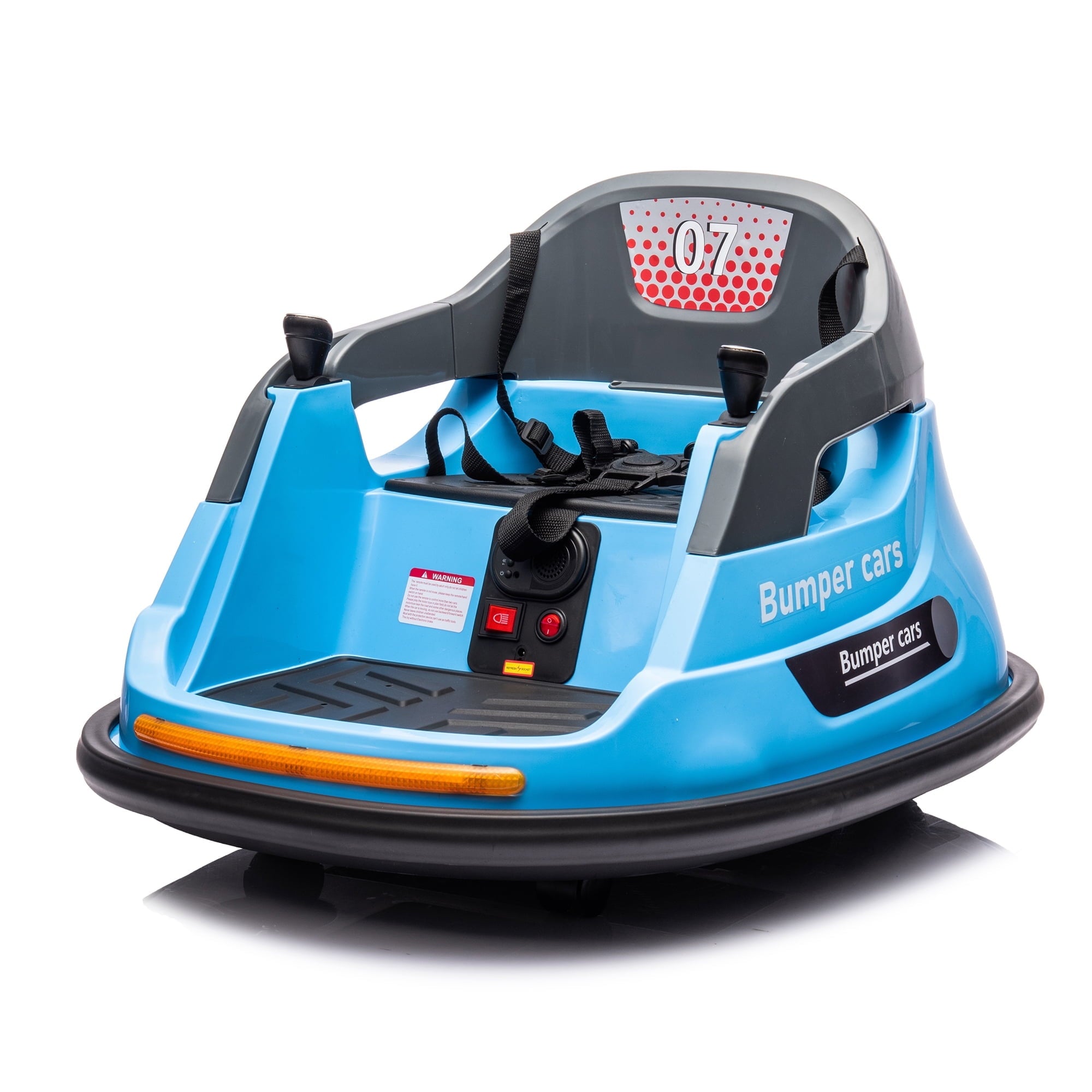 SUSIELADY 12V Ride on Bumper Car, with Remote Control, Bluetooth, Music, 5 Lighting Mode, 360°Spin, Max 3.1mph, for Kids Age 1.5-5