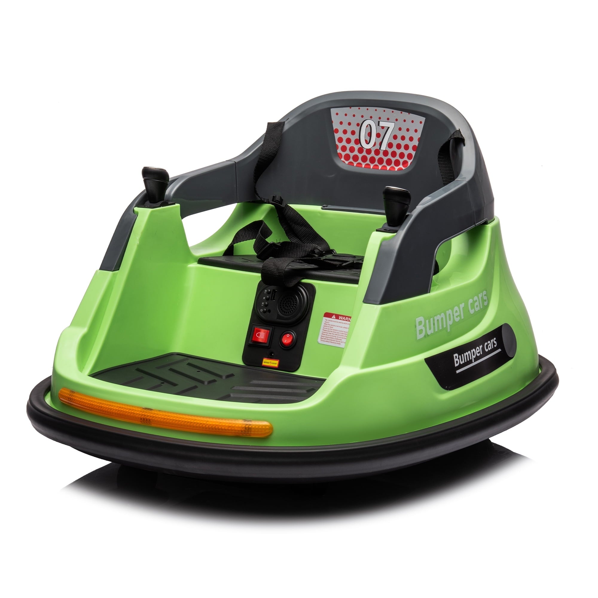 SUSIELADY 12V Ride on Bumper Car, with Remote Control, Bluetooth, Music, 5 Lighting Mode, 360°Spin, Max 3.1mph, for Kids Age 1.5-5