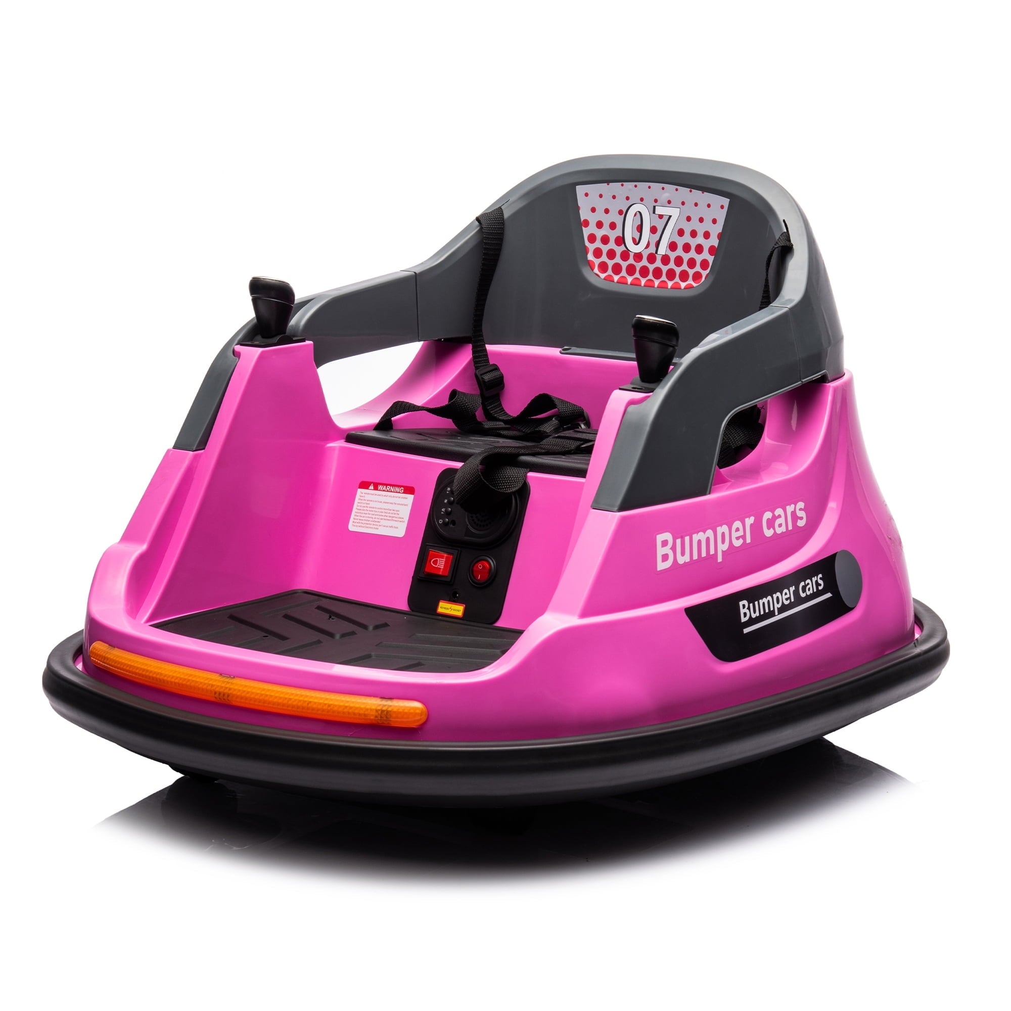 SUSIELADY 12V Ride on Bumper Car, with Remote Control, Bluetooth, Music, 5 Lighting Mode, 360°Spin, Max 3.1mph, for Kids Age 1.5-5