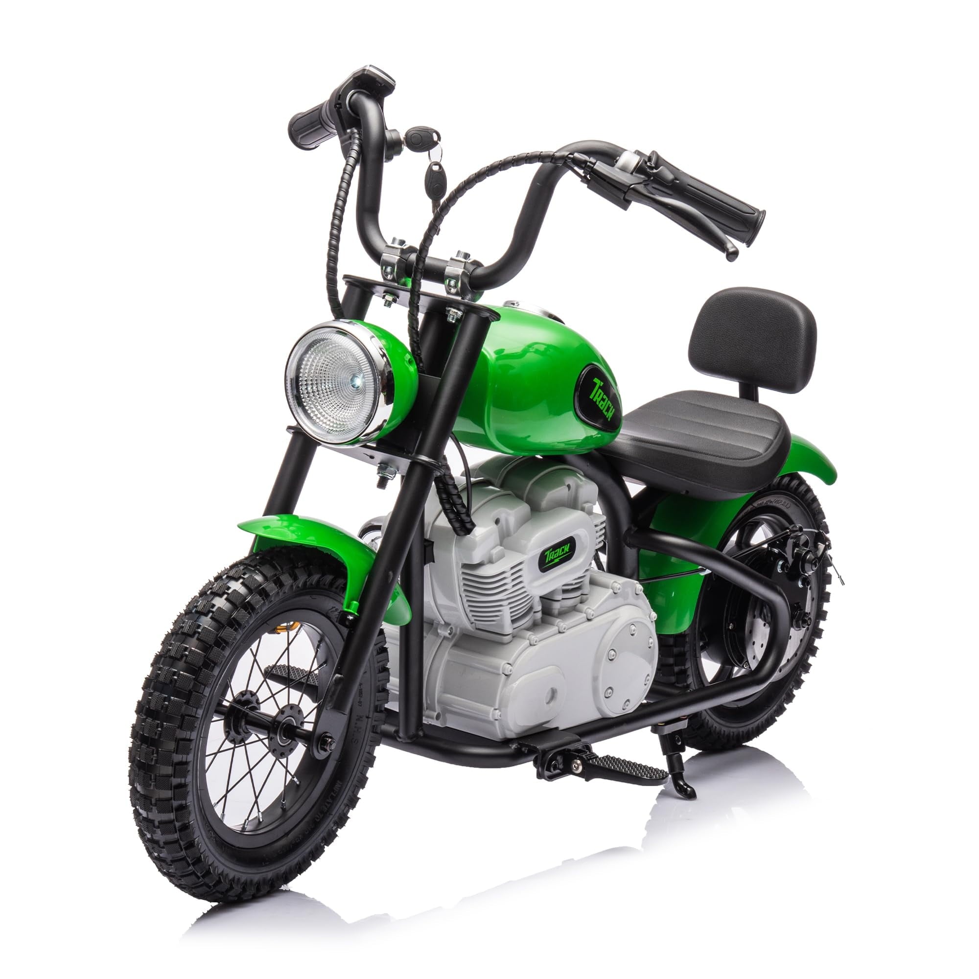SUSIELADY 24V Electric Dirt Bike, 250 W Kids Powered Motorcycle, with Key Start, Twist Grip Throttle, Hand-Operated Dual Brakes, Speed Up to 10 MPH, for Kids Aged 8+