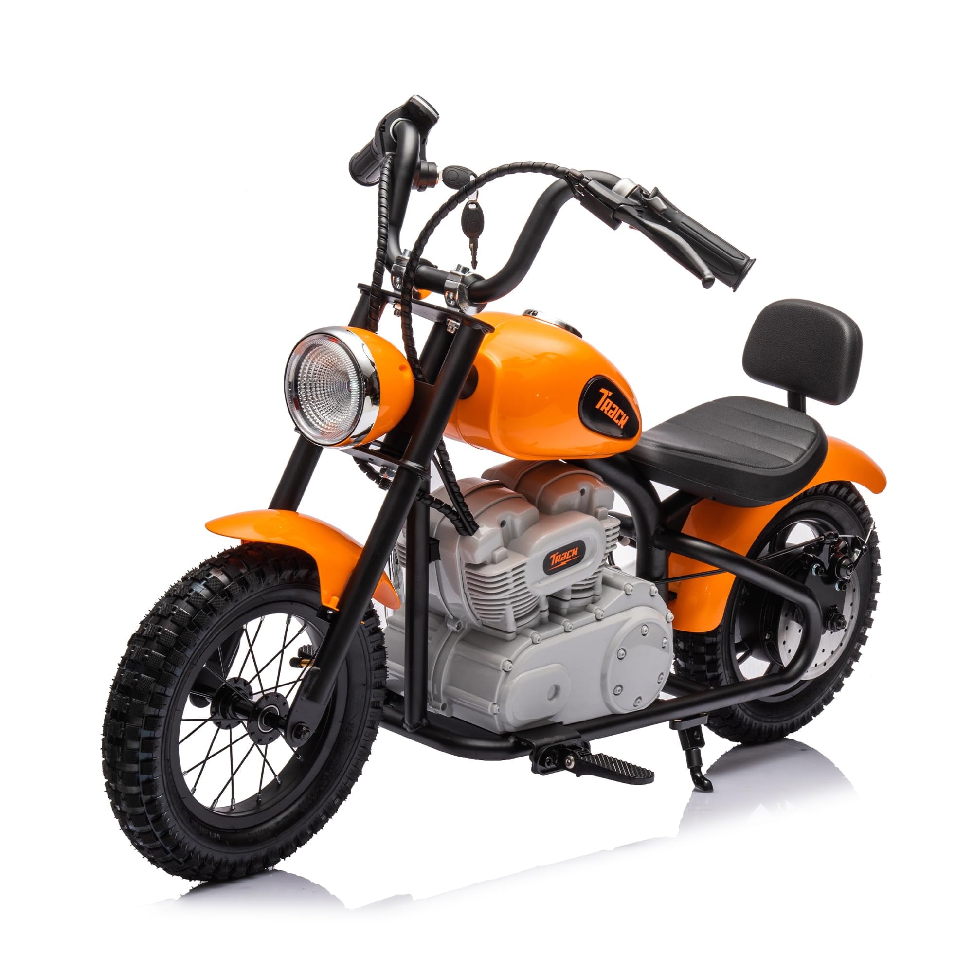 SUSIELADY 24V Electric Dirt Bike, 250 W Kids Powered Motorcycle, with Key Start, Twist Grip Throttle, Hand-Operated Dual Brakes, Speed Up to 10 MPH, for Kids Aged 8+