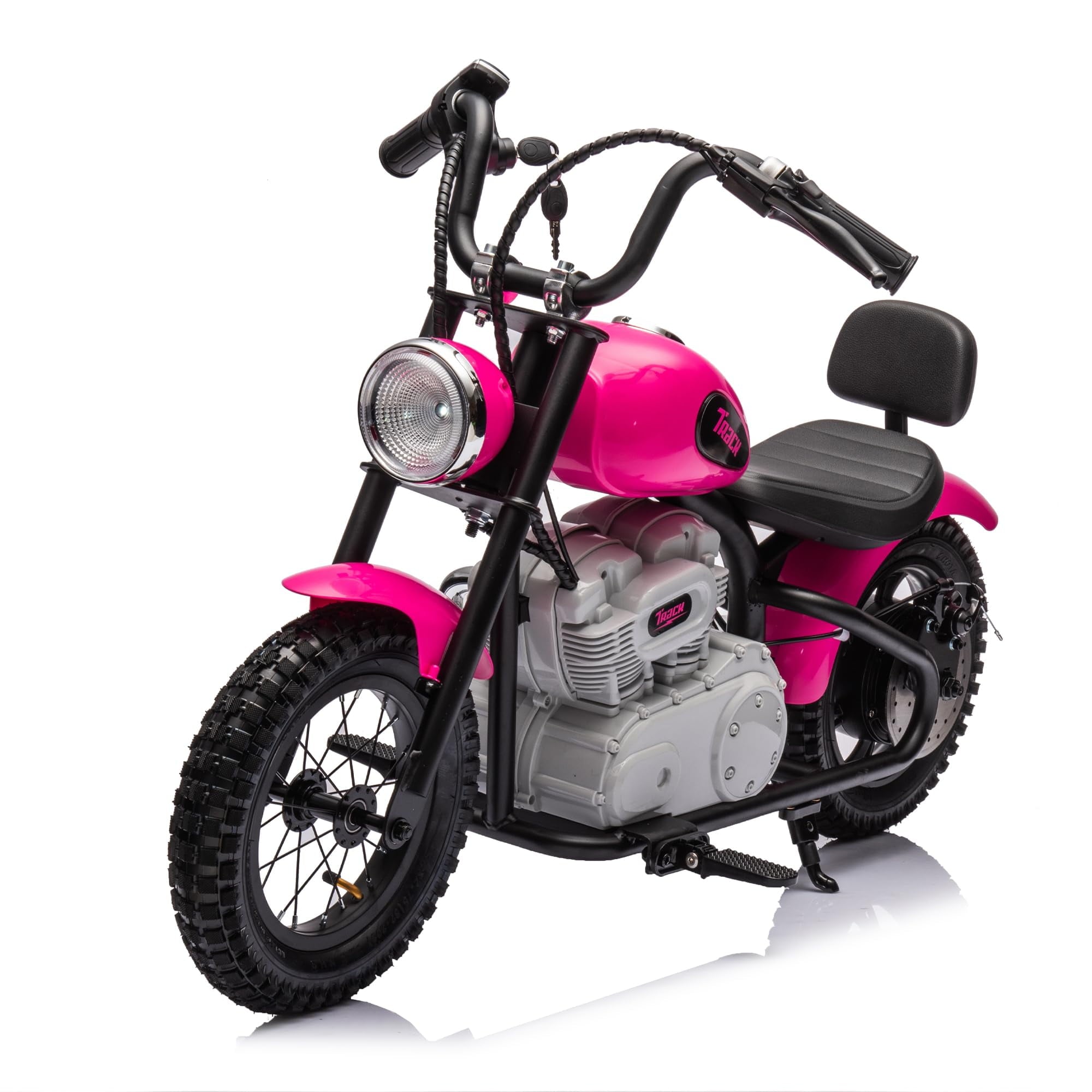 SUSIELADY 24V Electric Dirt Bike, 250 W Kids Powered Motorcycle, with Key Start, Twist Grip Throttle, Hand-Operated Dual Brakes, Speed Up to 10 MPH, for Kids Aged 8+