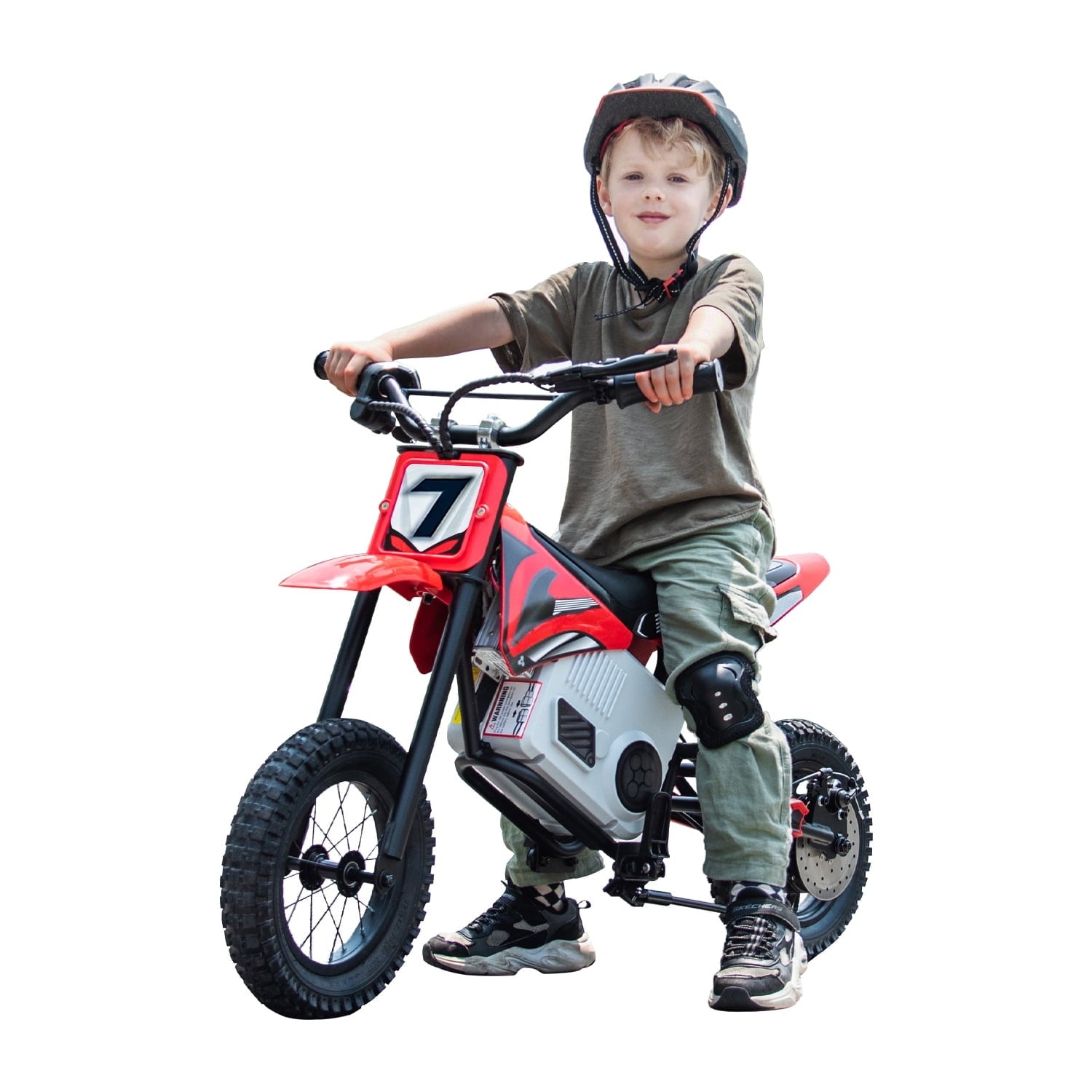 SUSIELADY 24V Electric Dirt Bike, 250 W Kids Powered Motorcycle, with Twist Grip Throttle, Hand-Operated Dual Brakes, Speed Up to 10 MPH, for Kids Aged 8-12