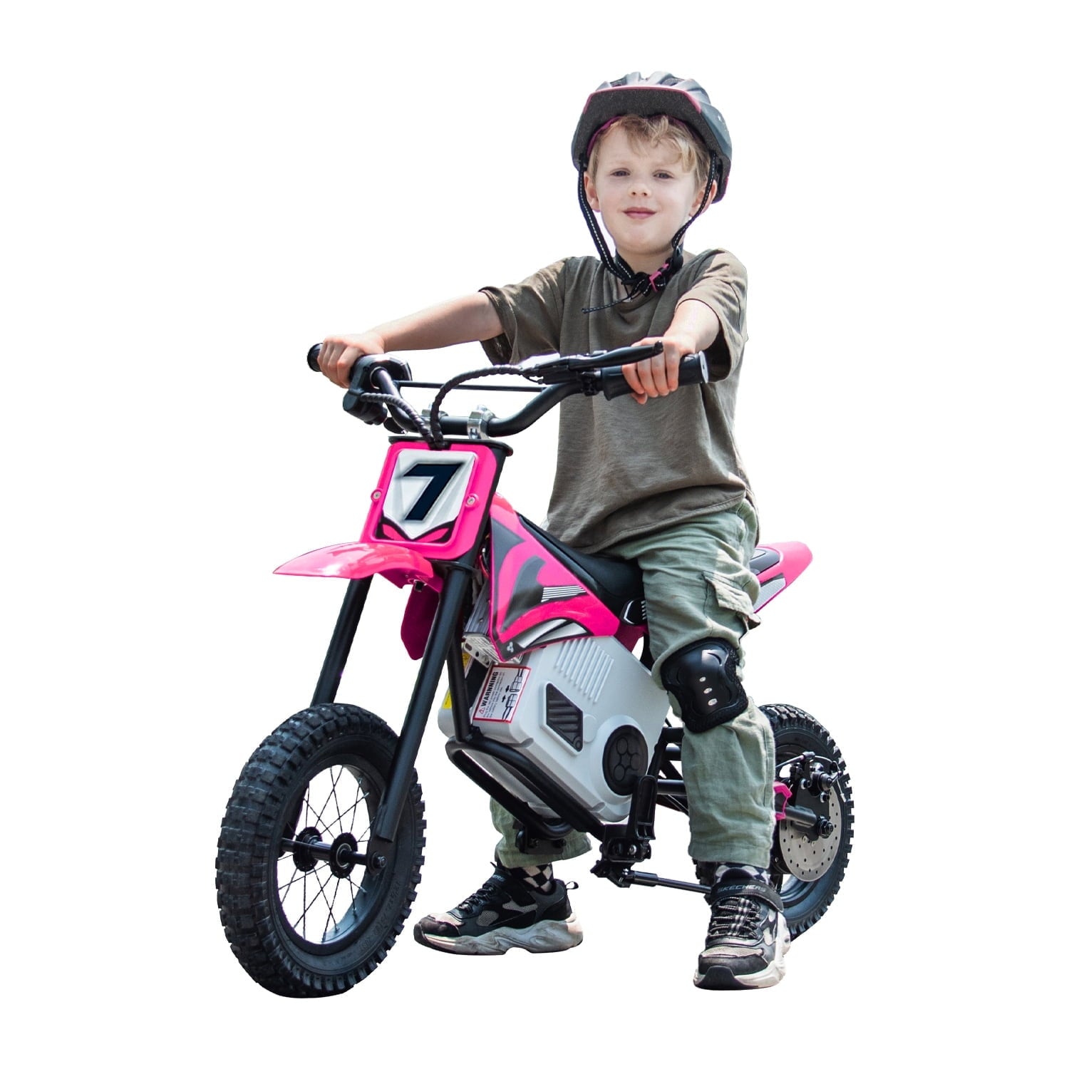 SUSIELADY 36V Electric Dirt Bike, 350 W Kids Powered Motorcycle, with Twist Grip Throttle, Hand-Operated Dual Brakes, Speed Up to 15 MPH, for Kids Aged 8-12
