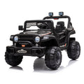 Track 7 12V 2-Seats 2WD off-road vehicle for kid 3+, 2 speed adjustable, with Parent Remote Control, Music, Black