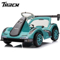 Track 7 12V Electric Go Kart for Kids, Electric Drift Kart with Remote Control, Bluetooth, 380W Motor Dual Drive Ride on Car Toys for Boys Girls Age 3+, Blue