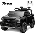 Track 7 12V Kids Ride on Pickup Truck, Licensed Ford Ranger, Electric Vehicle Ride on Toy Car with Remote Control, Music Player, LED Lights, Bluetooth, Soft Start, Gift for Kids Ages 3-6, Black