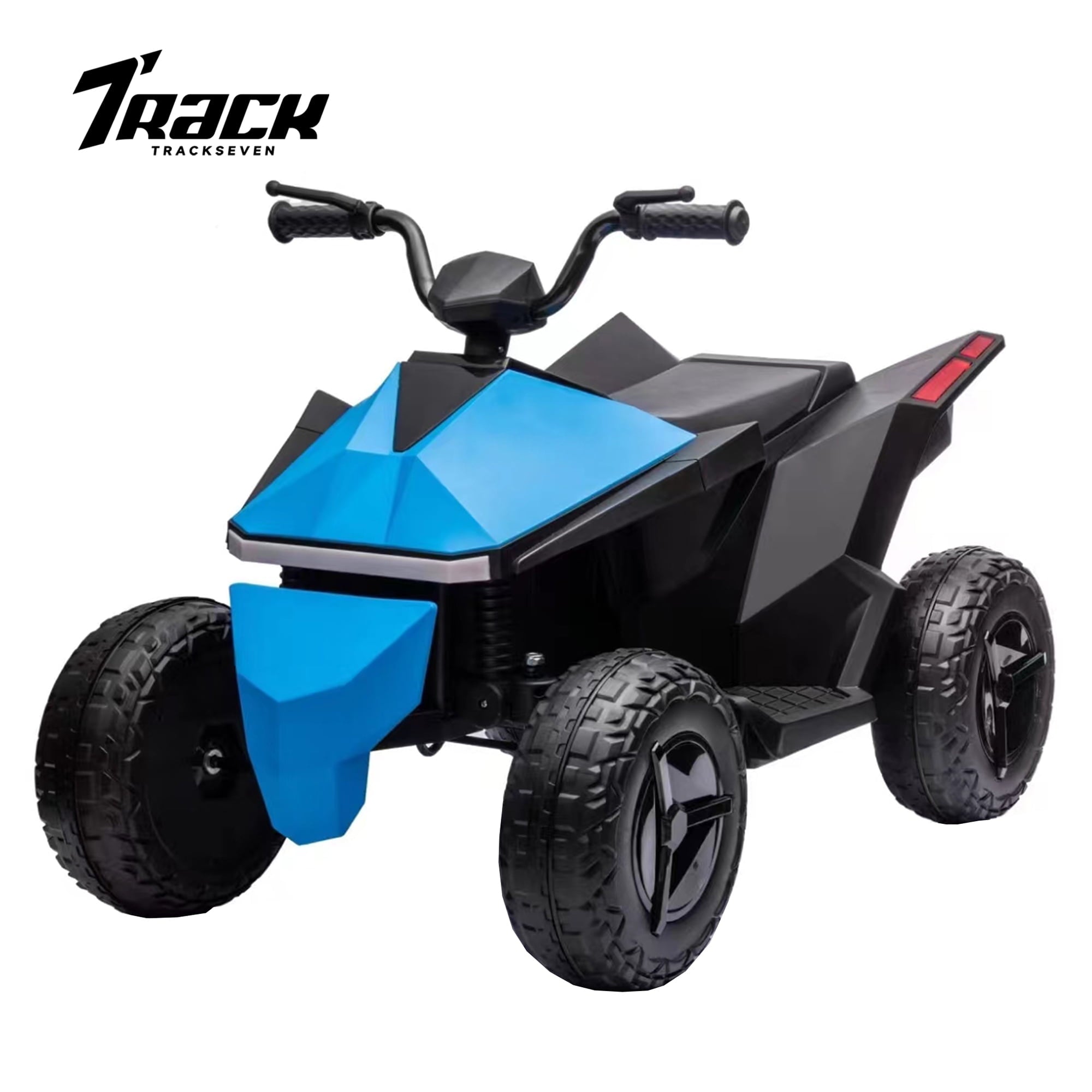 Track 7 12V Kids Ride on ATV, Touch Screen Integrated, Music, Nursery Rhymes, Music, 4 Wheeler Quad, Age 3+, Pink