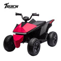 Track 7 12V Kids Ride on ATV, Touch Screen Integrated, Music, Nursery Rhymes, Music, 4 Wheeler Quad, Age 3+, Pink