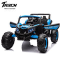 Track 7 12V Kids Ride on UTV, Off-Road Truck, Electric Car for Boys Girls Age 3+, Kids Ride on Car with Remote Control, Music Player, Lights, Blue