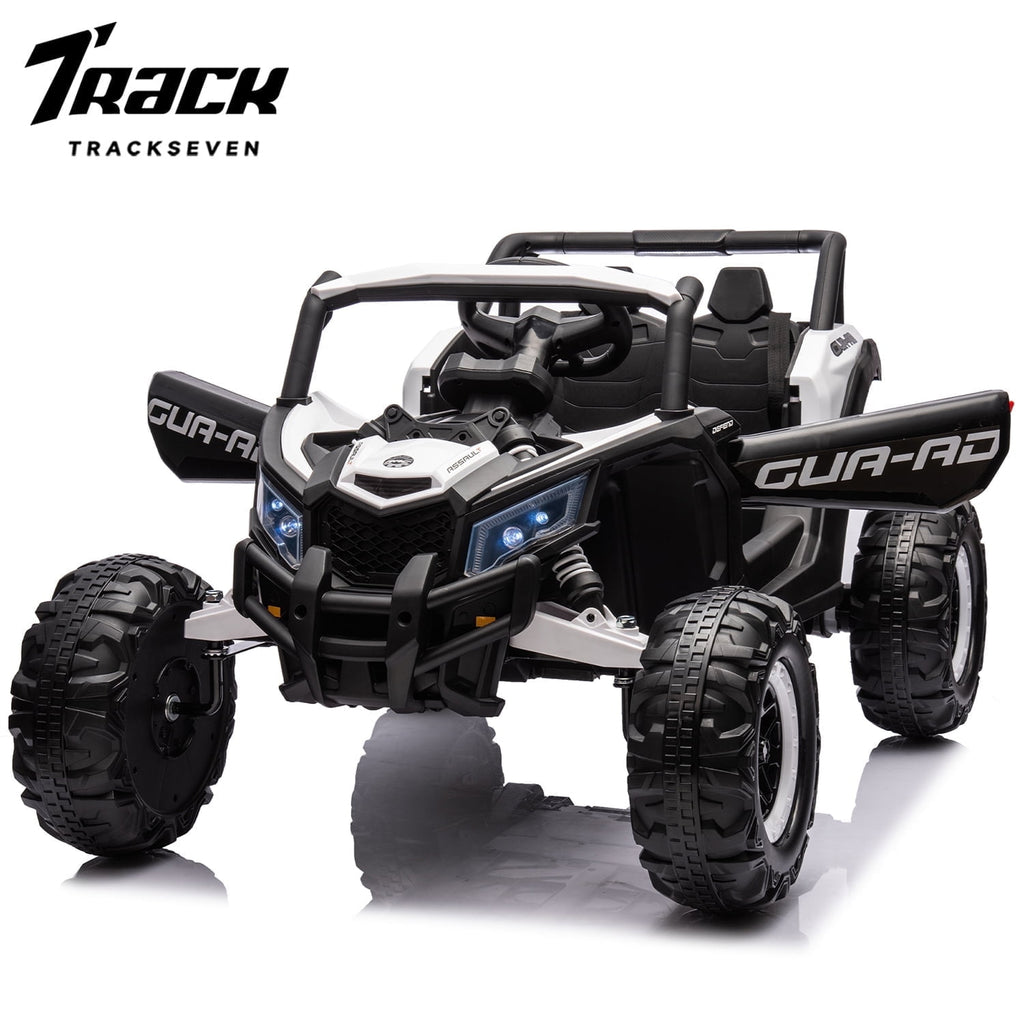 Track 7 12 V Kids Ride on UTV, Off-Road Truck, Electric Car for Boys Girls Age 3+, Kids Ride on Car with Remote Control, Music Player, Lights, Pink