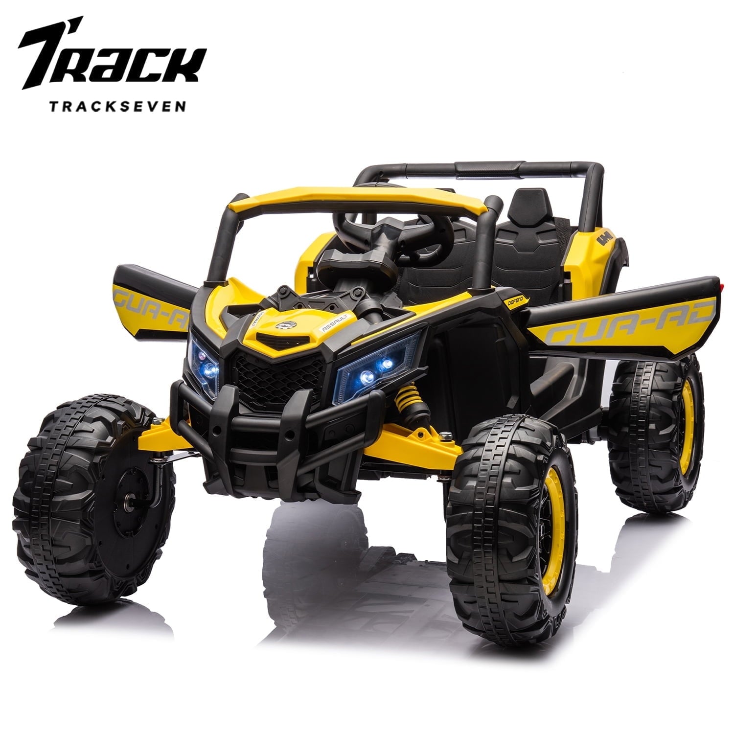 Track 7 12 V Kids Ride on UTV, Off-Road Truck, Electric Car for Boys Girls Age 3+, Kids Ride on Car with Remote Control, Music Player, Lights, Pink