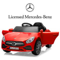 Track Seven 12V Licensed Mercedes-Benz CLS 350 Kids Ride On Toys, Electric Cars with Parent Control, Music, Bluetooth, LED Lights, Spring Suspension for Boys Girls Aged 2+, Red