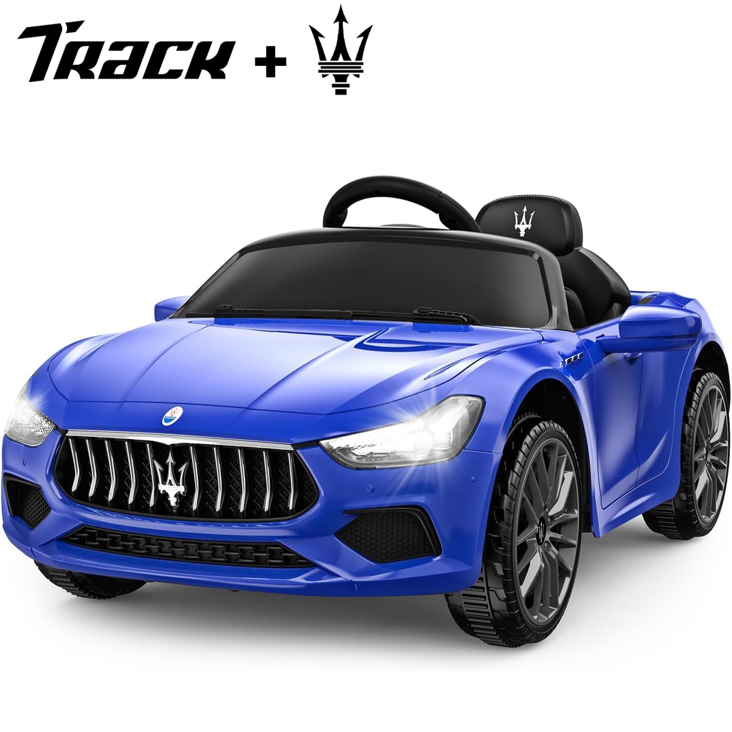Track 7 12V Kids Ride on Car, Licensed Bentley Mulsanne Electric Car for Kids Age 3+, Remote, Music, Green