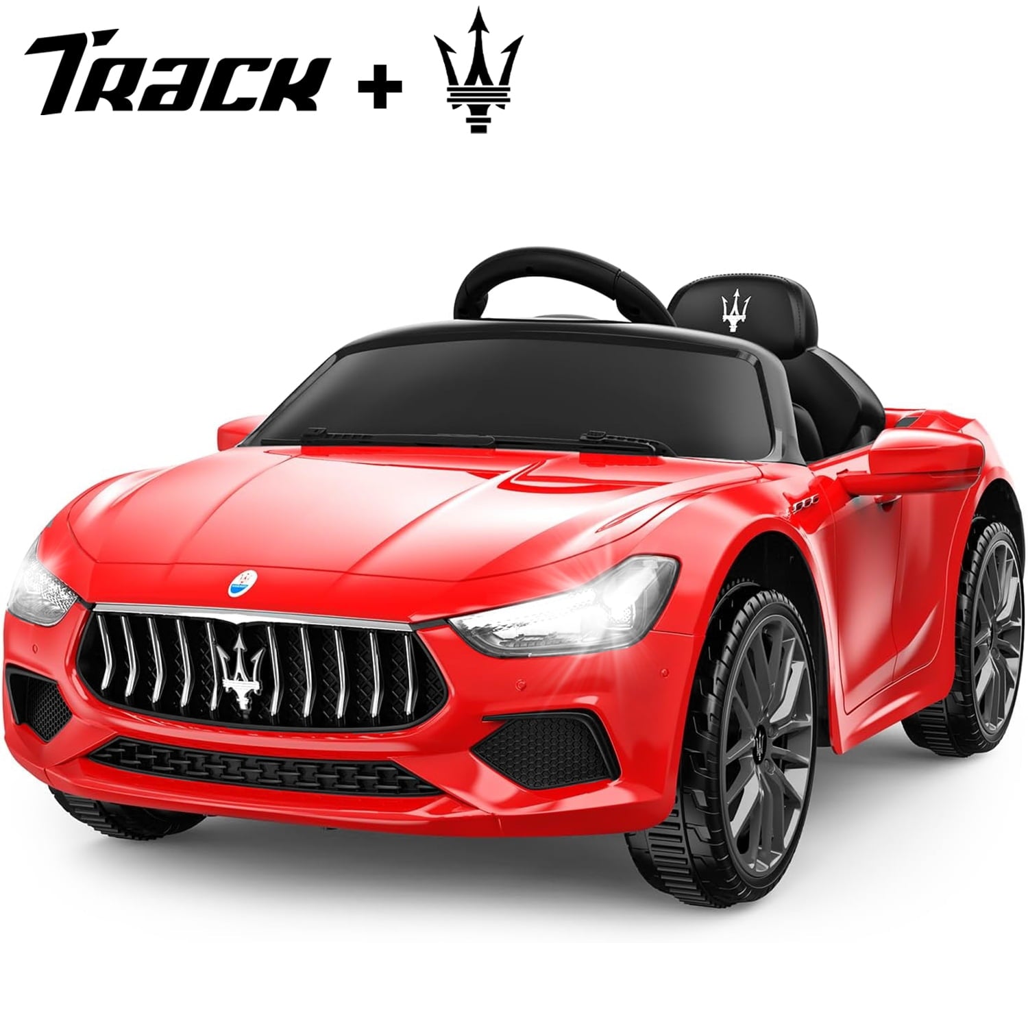 Track 7 12V Kids Ride on Car, Licensed Bentley Mulsanne Electric Car for Kids Age 3+, Remote, Music, Green