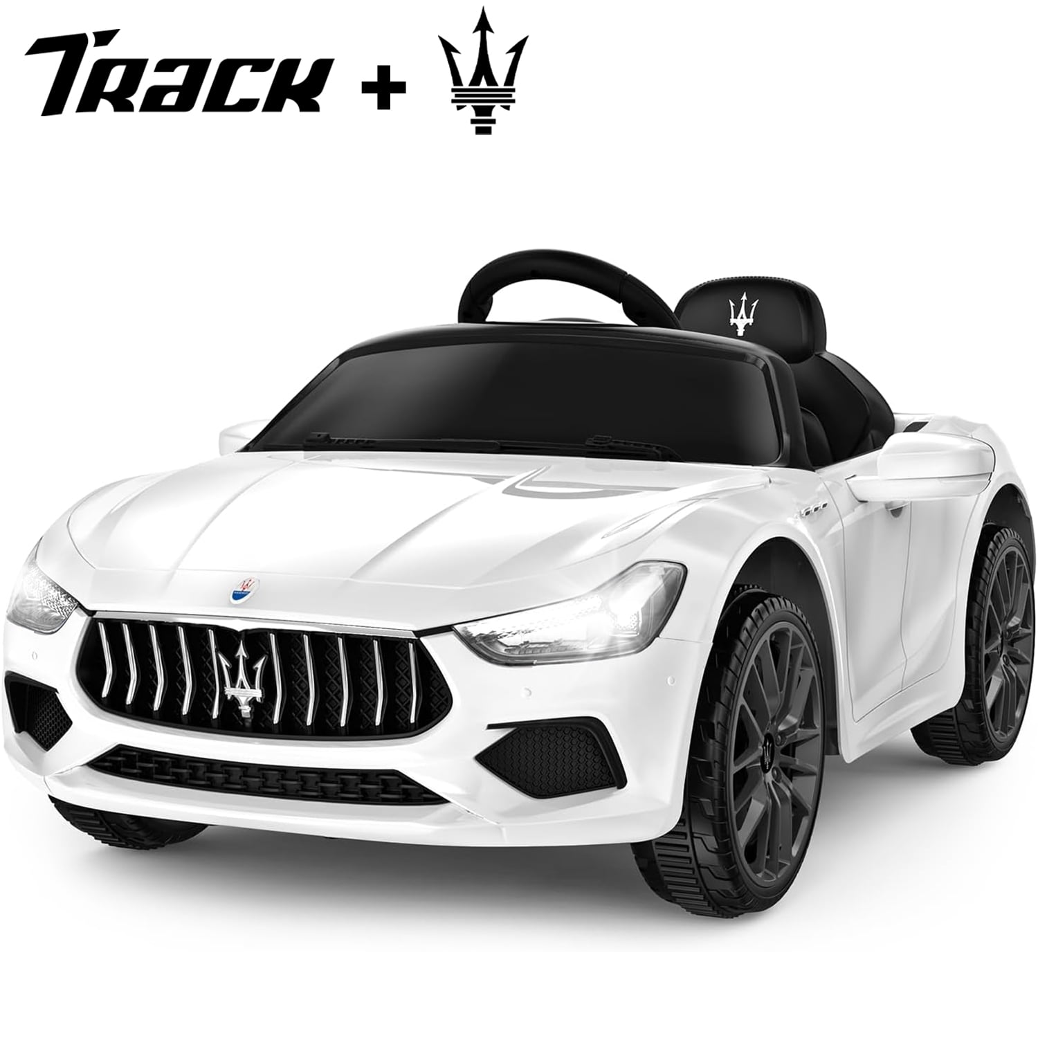 Track 7 12V Kids Ride on Car, Licensed Bentley Mulsanne Electric Car for Kids Age 3+, Remote, Music, Green