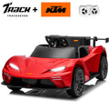 Track Seven 12V Ride on Car with Remote Control, Licensed KTM X-BOW GTXR Electric Car for Kids Age 3+, Music, Ride on Toy Electric Vehicle, Red