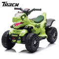 Track Seven 12v Ride-On Electric ATV, Dinosaur Shape Car, 2WD, Music, Bluetooth & Microphone, Power Display, Indoor& Outdoor Ride-On Toy for Boys Girls Age 2-5, Green