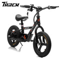 Track Seven 24V Electric Dirt Bike, Kids Electric Motorcycle, Max Speed 10 mph, Height Adjustable, Power Display, Hand-Operated Brakes, Electric Bike for Boys Girls Age 3+, 24V Ride on Car, Black