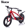 Track Seven 24V Kids Electric Dirt Bike, Ride on Mini Bike, 300W Super Power Motor, Up to 12.43 MPH, 16" Wheels, Adjustable Seat Height, Bright Headlight, Hand-Operated Brakes for Ages 5+, Red
