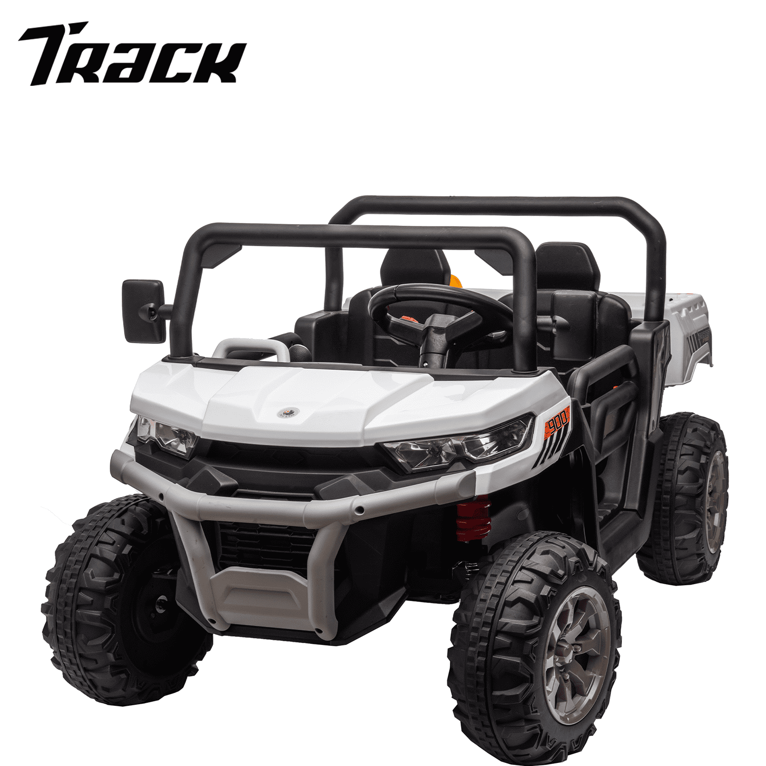 Track 7 24V Ride On Truck 2 Seater Ride On UTV with 2x200W Motor Ride On Dump Truck with Dump Bed/Shovel Ride On Car with Remote Control Electric Vehicle with Non-slip tyre for Boys Girls, Blue
