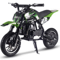Track 7 50CC 2-Stroke Kid Dirt Bike, Off Road Gas Motorcycle, Trail Bike Up to 25Mph, EPA Approved Kids Gas Dirt Bike W/Rear Suspension, Pull Start, Front & Rear Disc Brake, Green