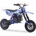 Track 7 52CC 2-Stroke Mini Kid Dirt Bikes, W/EPA Approved Gas Powered Engine, Upgrade Tires, Speed Up 20 Mph Weight Support 165 LB, Dual Disc Brake, Kill Switch, Blue