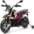 Track 7 Kids Motorcycle,12V Ride on Motorcycle w/Training Wheels,Electric Motorcycle Toy Headlight & Music