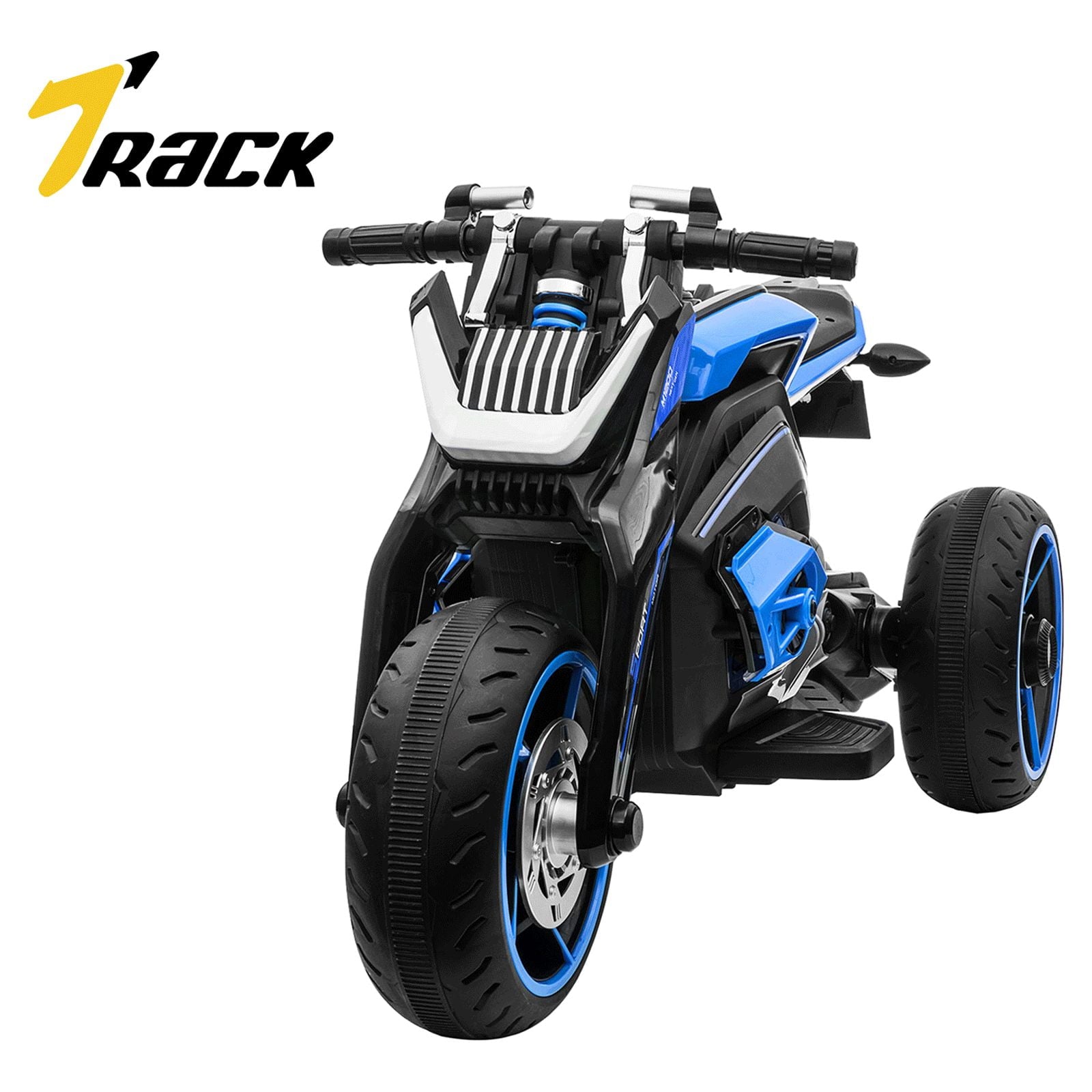 Track 7 Kids Ride on Motorcycle, 12V Electric Trike Motorcycle for Boys Girls Age 3+, 3 Wheels Motorcycle, Music, Red
