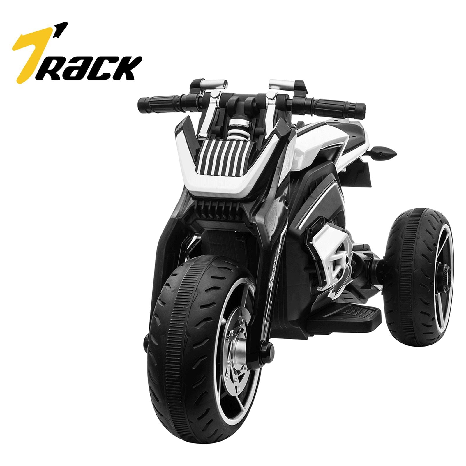 Track 7 Kids Ride on Motorcycle, 12V Electric Trike Motorcycle for Boys Girls Age 3+, 3 Wheels Motorcycle, Music, Pink