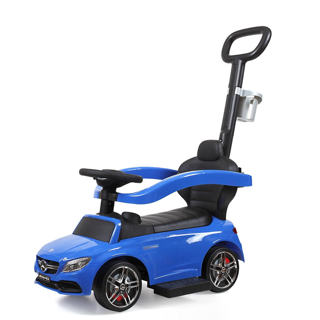 Track 7 Kids Ride on Push Car,Mercedes-Benz 3-in-1 Push Car for Toddler Age 1+,Music,Blue