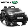 Track 7 Licensed Range Rover Kids Ride-On Car, 12V Electric Vehicle , Remote Control, LED Lights, Double Doors, Soft Start, Electric Car, BLACK