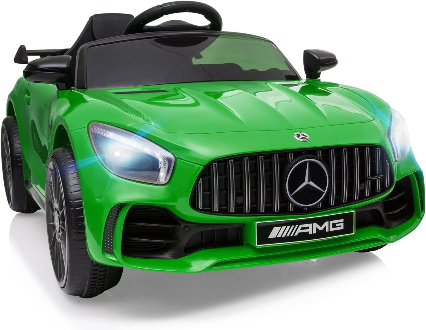 Track 7 Ride on Car with Remote Control, 12V Licensed Benz Electric Car for Kids Age 3+, AUX/FM/USB, Kids Ride on Toy Car, Red
