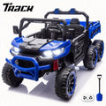 Track Seven 24V 2-Seater Ride on Dump Truck, 4WD 6-Wheel Kids Ride on Car w/Remote Control, Electric Dump Bed, Toy Shovel, Music, Max 5 mph, 20" Large Seat, Ride on Toy for Boys Girls Age 3+, Pink