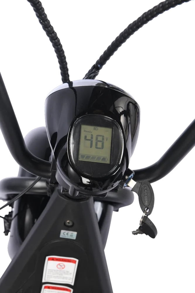 LISUEYNE Electric Scooter with Seat, 500W Electric Scooter for Adults, up to 20Mph & 16 Miles Range, Electric Commuting Scooter with Front&Rear Disck Brake, Headlights, LCD Display