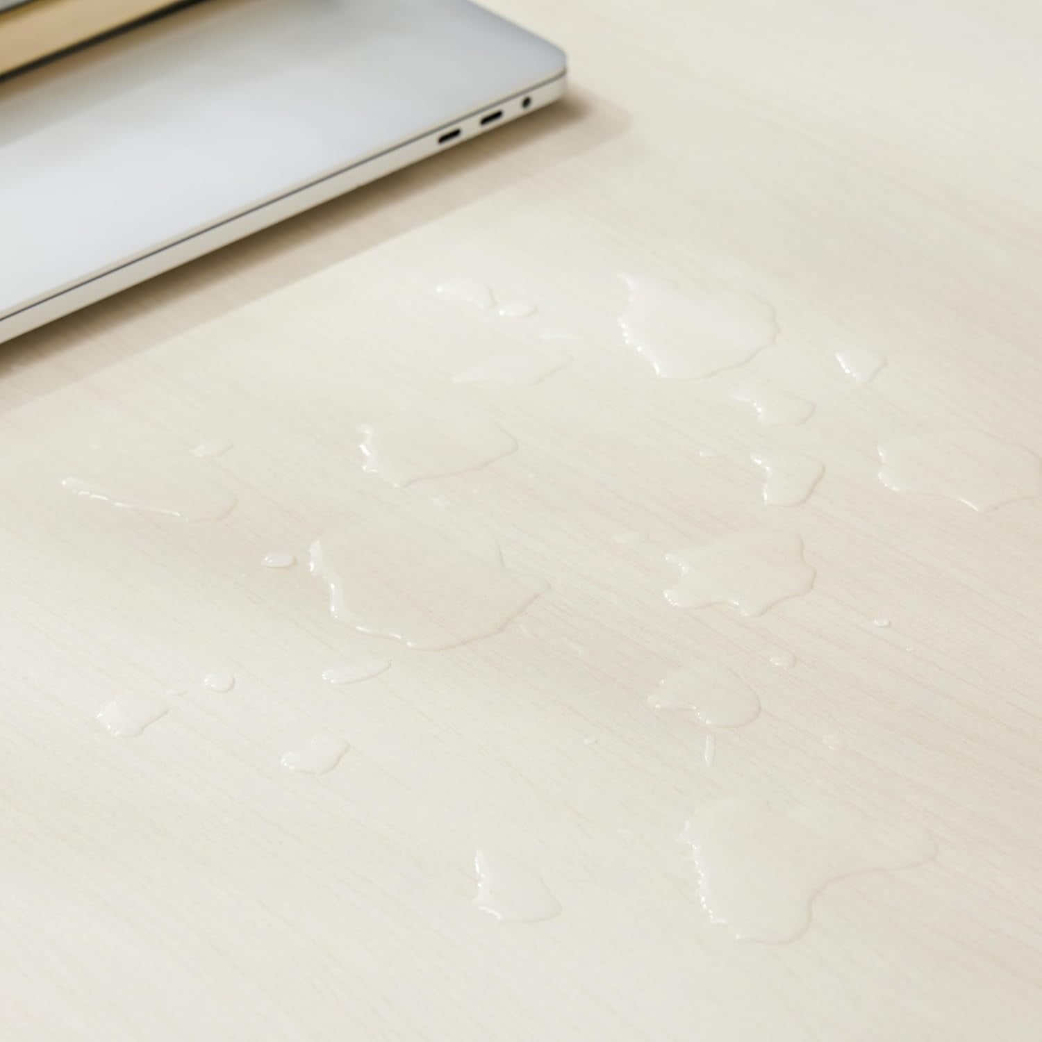 COOKCOK Computer Desk with Fabric Drawers Office Small Desk 36" Wide Desk with Headphone Hooks & Storage Bag for Student Kids Reading Table for Small Spaces, White