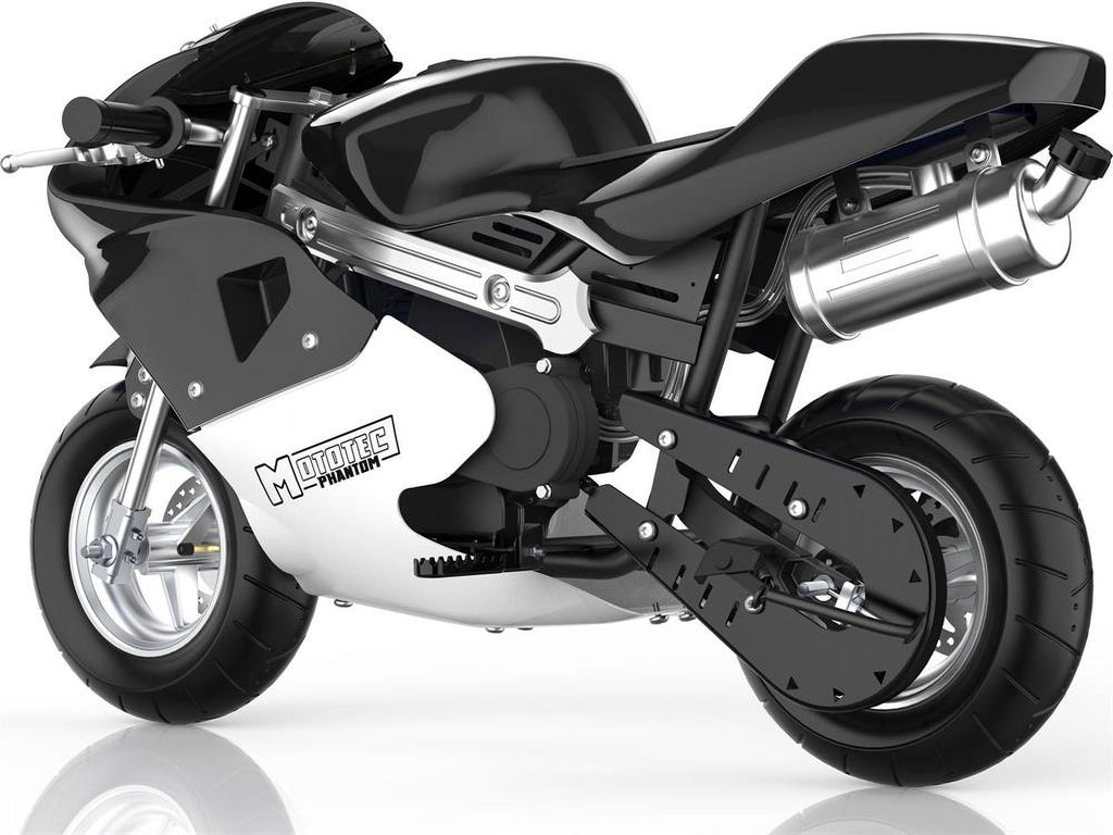Track 7 49CC 2-Stroke Mini Dirt Bike for Kids, Mini Gas Pocket Bike with Dual Brake, Racing Dirt Motorcycle Max Speed 20 Mph, Max Weight 170lbs, 1.25L Tank, Black