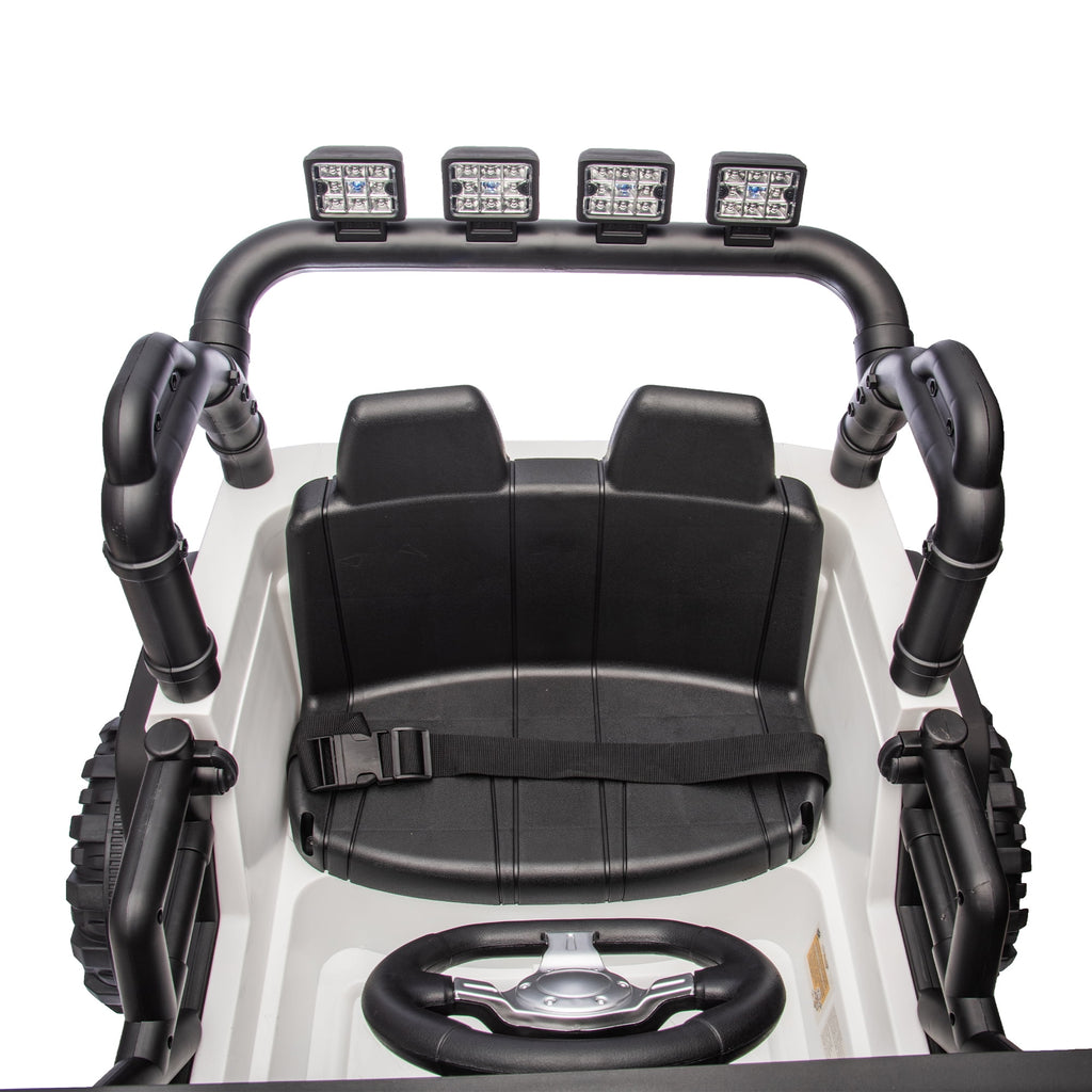 Track 7 24V 400W Kids Electric Ride-On Car with Parental Control, Bluetooth, MP3, USB, LED Lights, 4-Wheel Suspension, Ages 3+, Pink