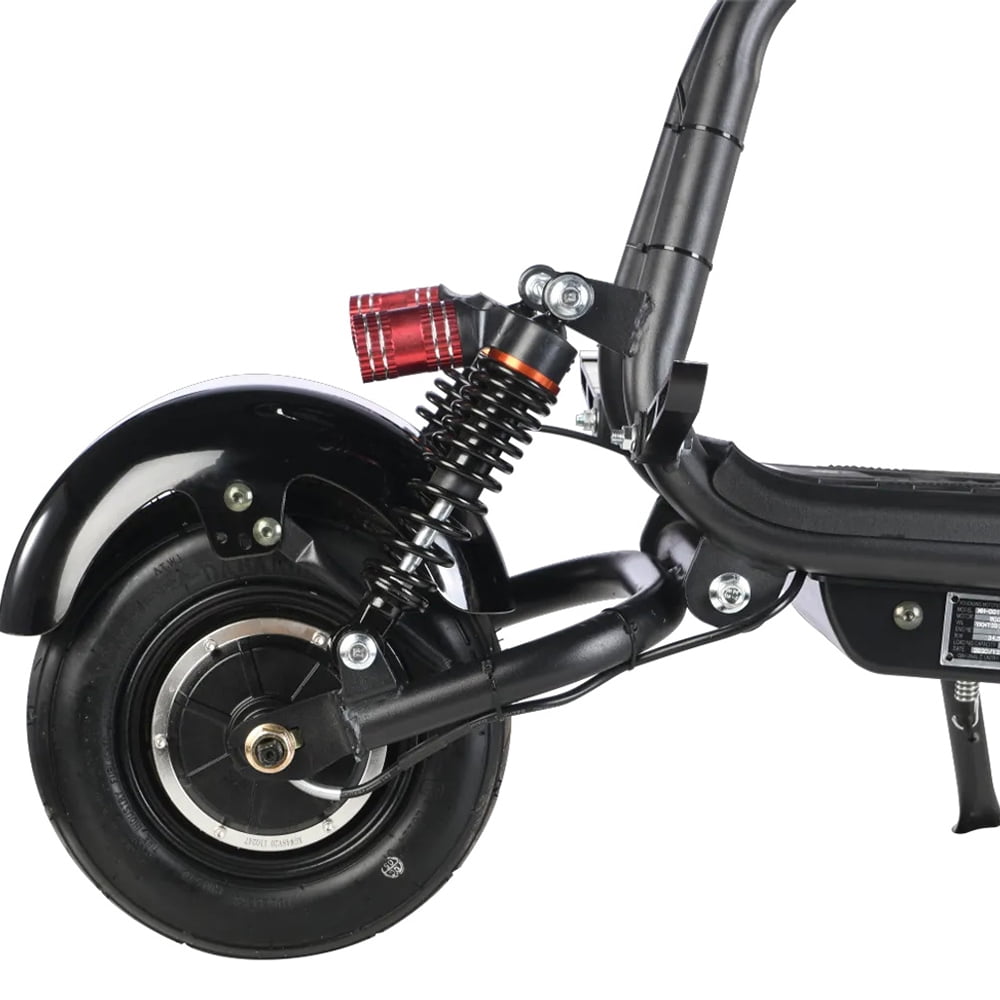 LISUEYNE Electric Scooter with Seat, 500W Electric Scooter for Adults, up to 20Mph & 16 Miles Range, Electric Commuting Scooter with Front&Rear Disck Brake, Headlights, LCD Display