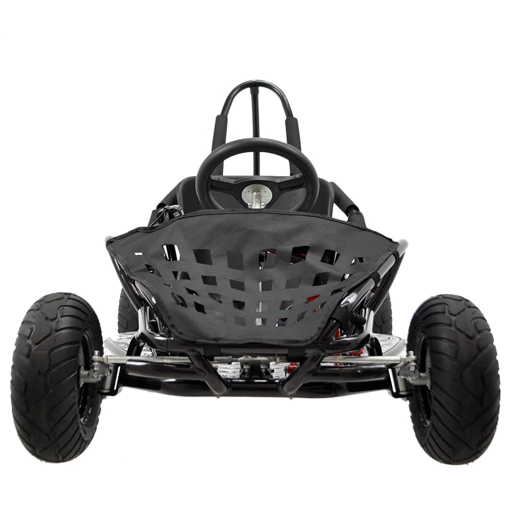 Track 7 79CC Gas Powered Go Kart,4-Stroke Off Road Go Kart,2.5 HP Gas Powered Ride-On Go Cart,Roll Bar,Kill Switch,Hydraulic Rear Disc,13" Knobby Tire,for Kids Age 13+,Black