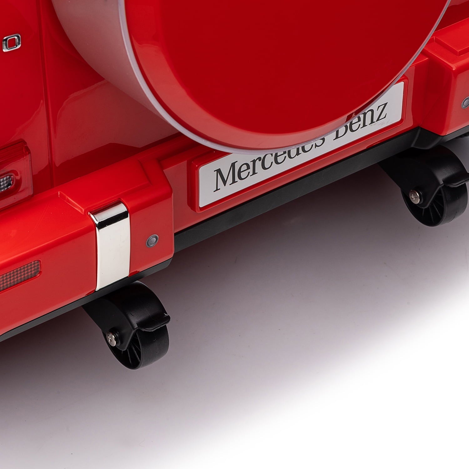 Track 7 24V Ride on Car, Licensed Mercedes-Benz G500 Electric Car with Remote Control, USB, Bluetooth, LED Lights, Ride on Truck for Boys Girls Age 3+, Red
