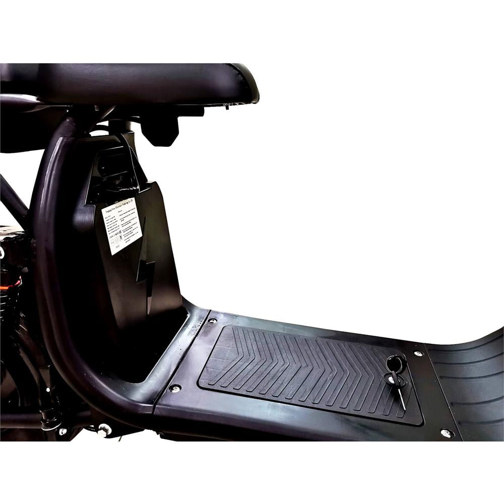 LISUEYNE 2000W Electric Scooter, 60V 36AH off-Road Electric Scooter for Adults, Max Speed 25Mph, Adults Citycoco Scooters with 2 Seats, Key Start, Front&Rear Brake, LED Headlights