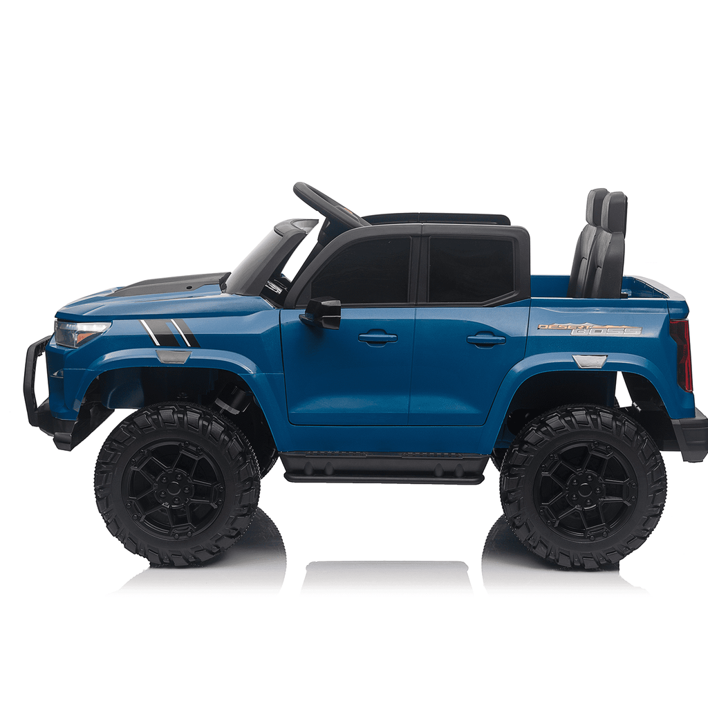 Track 7 24V 2-Seats Electric Pickup car for kid 3+, 2.4G Parents Remote Control, 3 speed adjustable, 2-Point Safety Belt, Pink