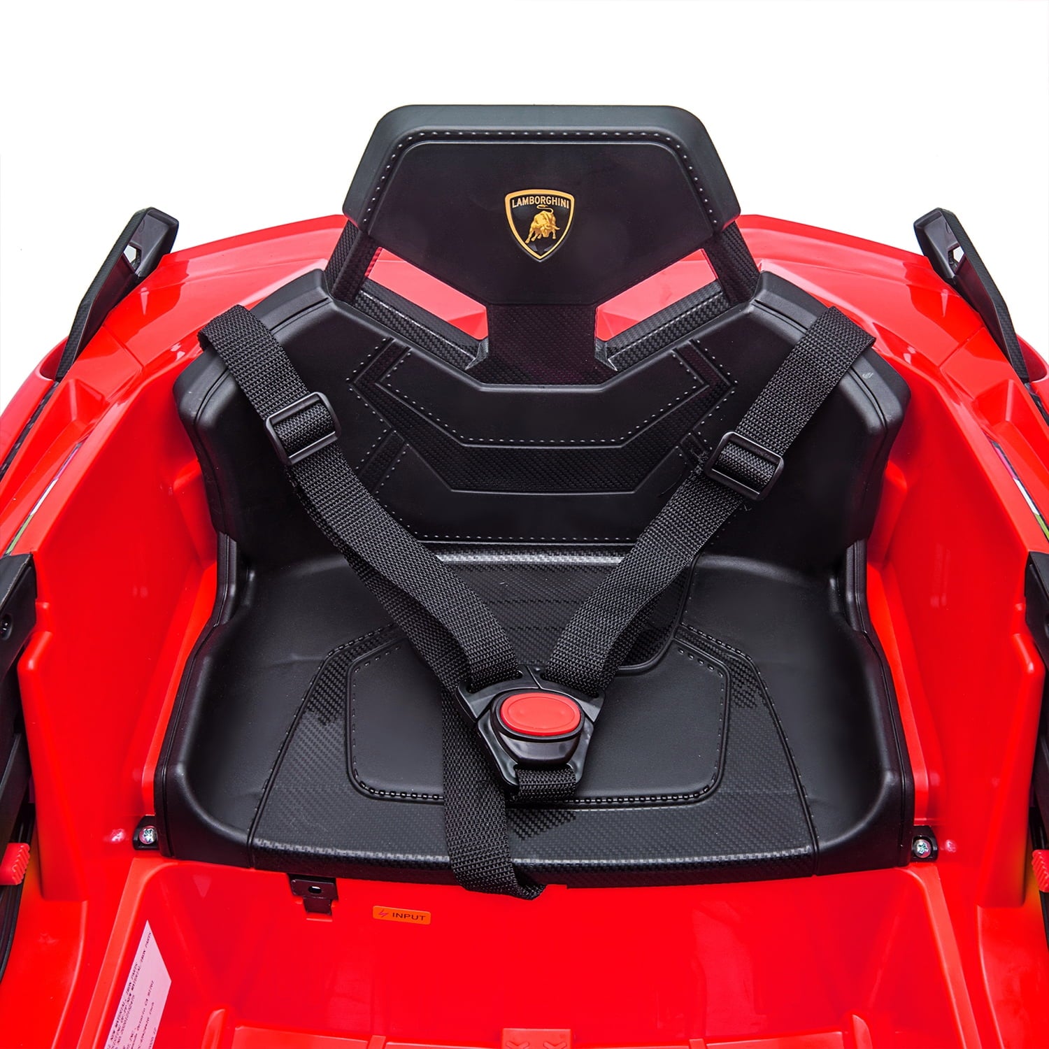 LISUEYNE Kids Ride on Car, 12V Lamborghini Sian Electric Car for Boys Girls, Remote Control, Red