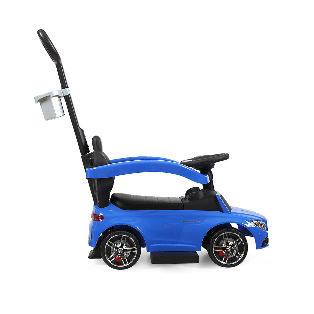 Track 7 Kids Ride on Push Car,Mercedes-Benz 3-in-1 Push Car for Toddler Age 1+,Music,Blue